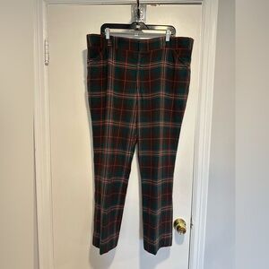VTG 1960s Kennedys Boutique rockabilly Jolly Tartan Plaid Wool Preppy Pants.